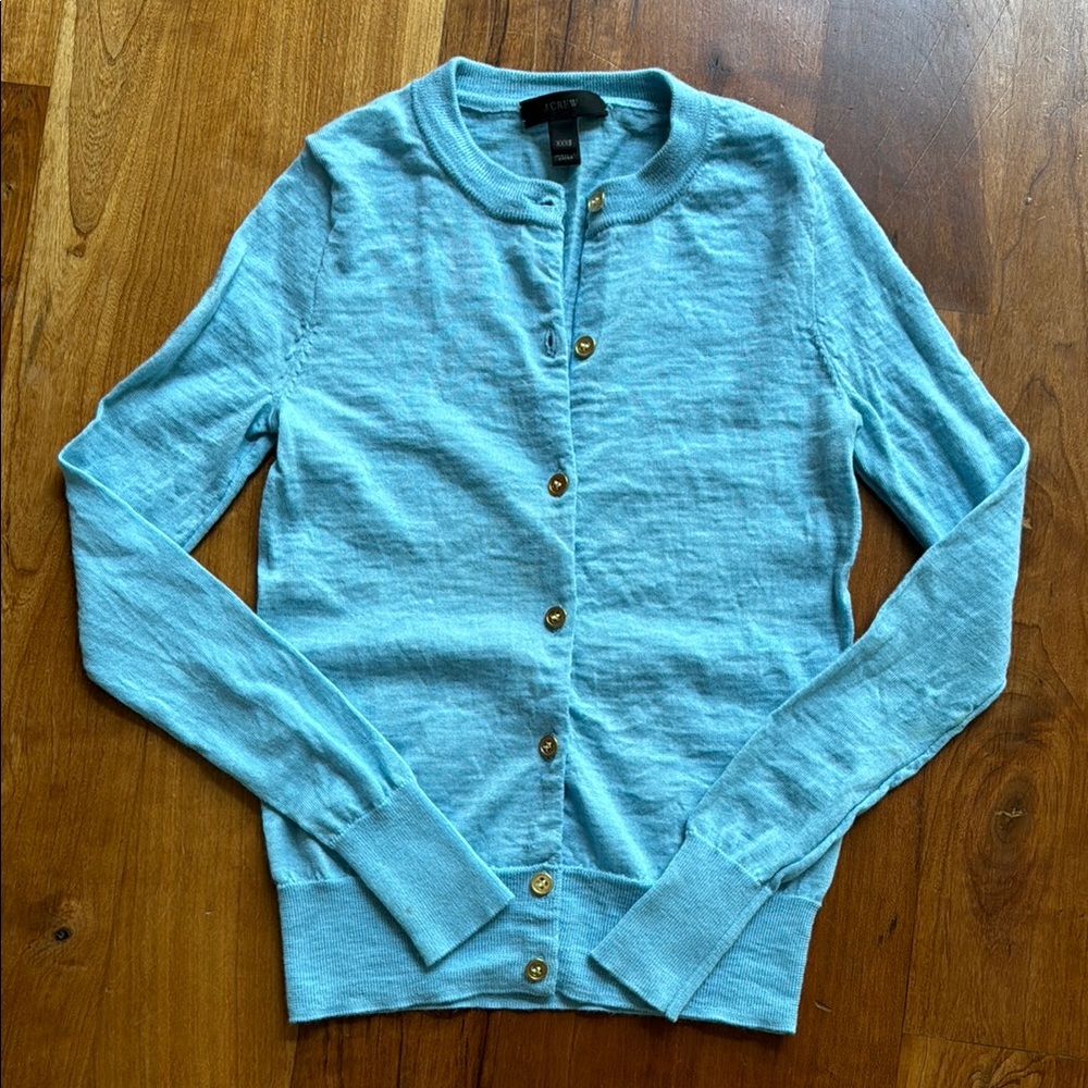 J. Crew XXXS Sky Blue Women's Cardigan